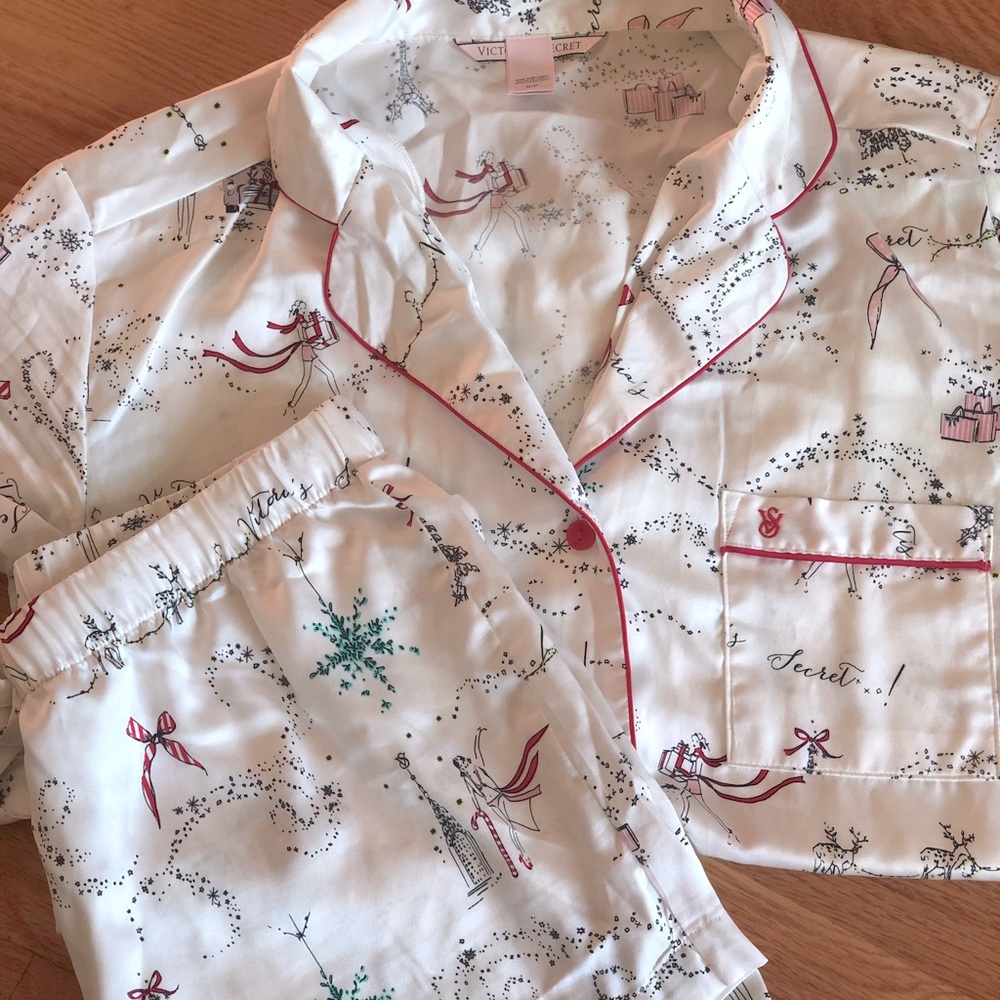 Victoria Secret Satin PJ Short Set